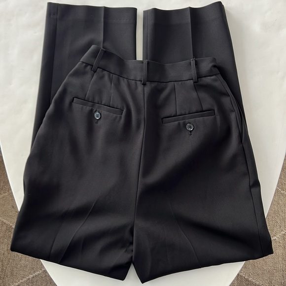 FRANKIE SHOP Bea Suit Pleated Trouser Pants - Black XS $229 - Picture 4 of 8